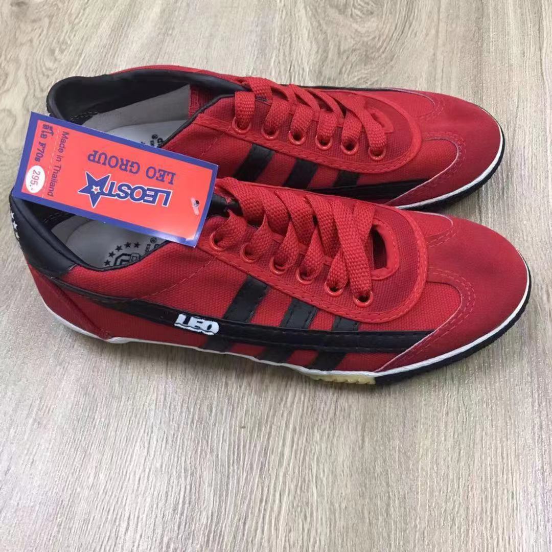 (RED/BLACK44)LEO Model F70S Futsal Shoe Made In Thailand(Ready Stock)